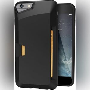 Vault Slim Wallet Case for iPhone 6/6s Plus - Black (Brand New)